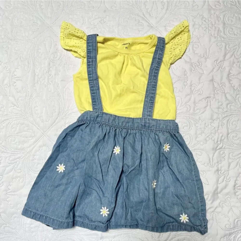 Carter's Daisy Jumper Outfit Size 3T